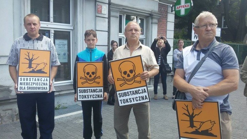 Wałbrzych: Protest przeciw składowisku odpadów (Zdjęcia) - fot. Michał Wyszowski (Radio Wrocław)