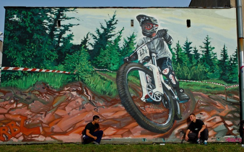 Wspólnym muralem chcą połączyć dwie wrocławskie dzielnice - fot. Aurelia Szymon