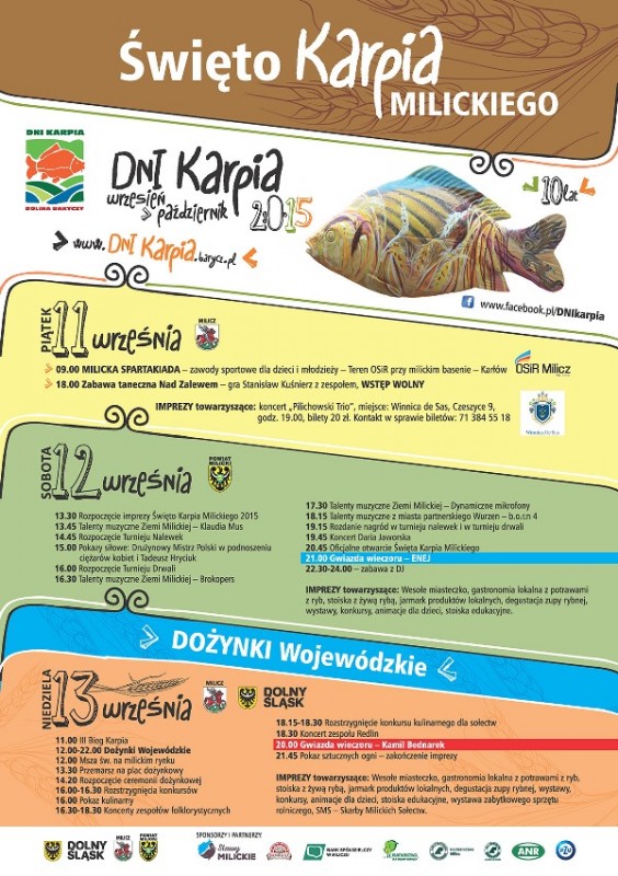 WOJEW&Oacute;DZKIE DOŻYNKI I ŚWIĘTO KARPIA W MILICZU