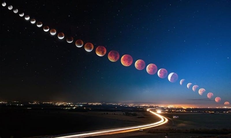 Niezwykła droga "krwawego" Księżyca (ZOBACZ) - Zdjęcie: Paweł Uchorczak