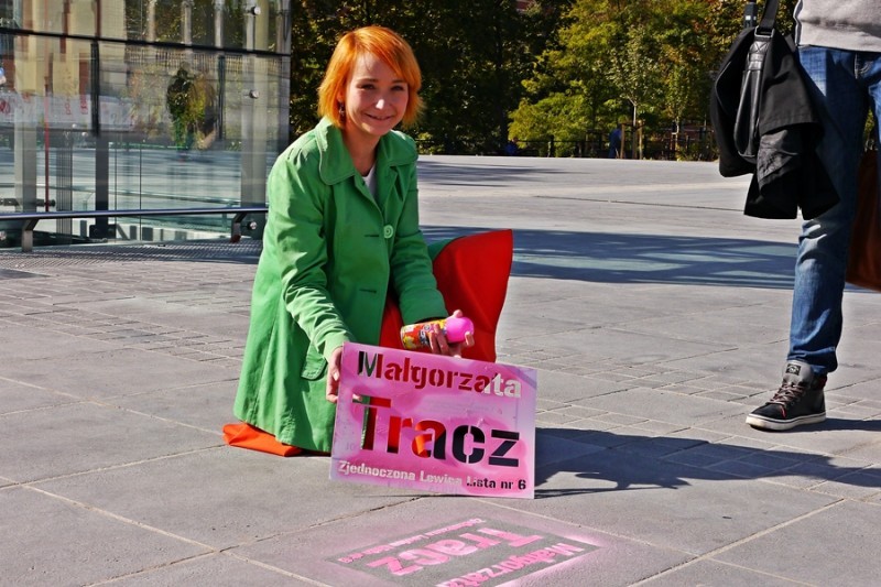 Zjednoczona Lewica: Promocja na chodnikach