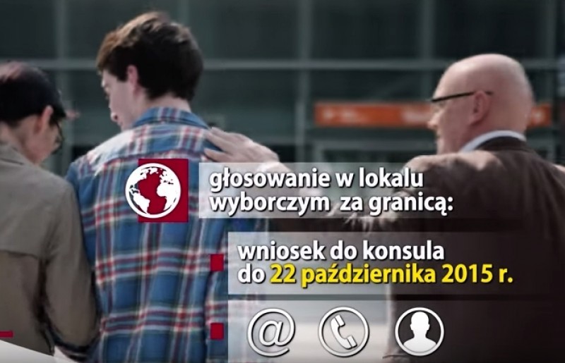  Głosowanie za granicą - fot. Kadr z filmu PKW