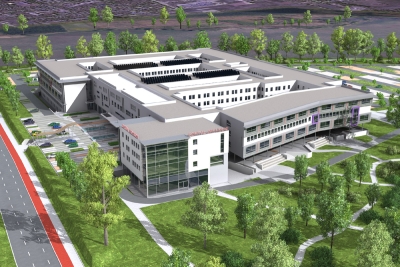 Zobacz jak będzie wyglądał szpital na Złotnikach - (Wizualizacja: pracownia Villart-Haras)