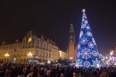 Choinka na wrocławskim Rynku już świeci! (ZOBACZ)