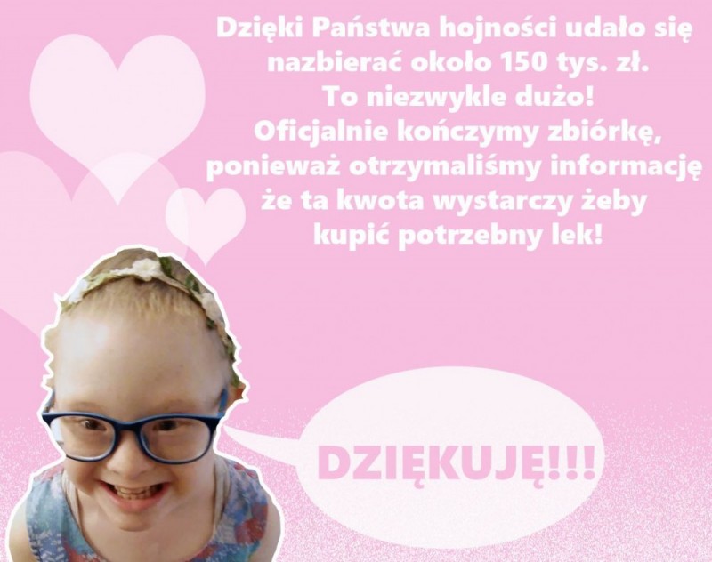 Lek za pół miliona zł nie zmarnuje się. Pomoże 11-letniej Julii -