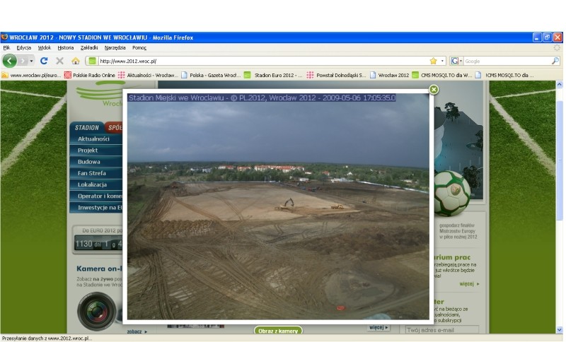 Zobacz jak budują stadion na Euro - Fot. www.2012.wroc.pl