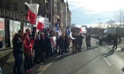 Pikieta narodowców przy wrocławskim Podwalu - 8