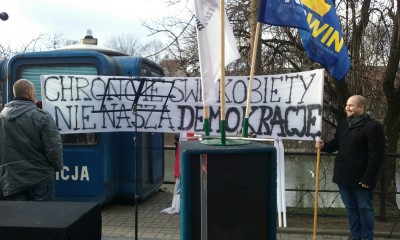 Pikieta narodowców przy wrocławskim Podwalu - 0