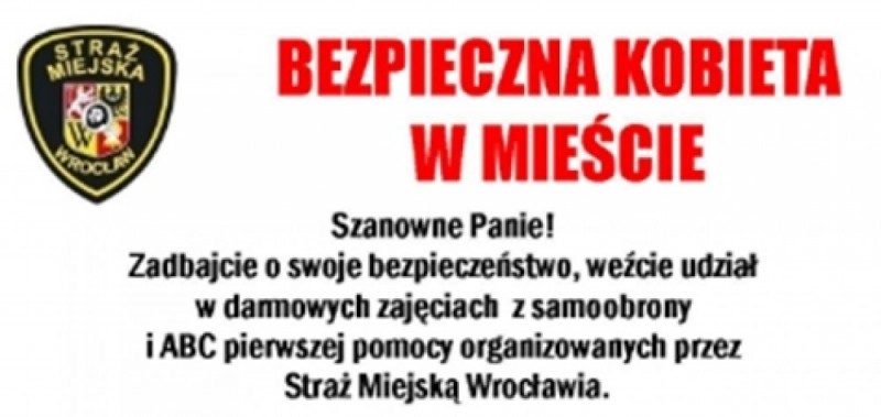 Bezpieczna Kobieta w Mieście (ZAPISY) - strazmiejska.wroclaw.pl