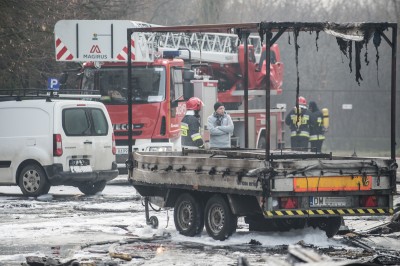 Wrocław: Pożar na terenie magazynów ABB (ZDJĘCIA) - 6
