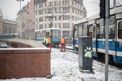 Wrocław: Zderzenie dwóch tramwajów - 0