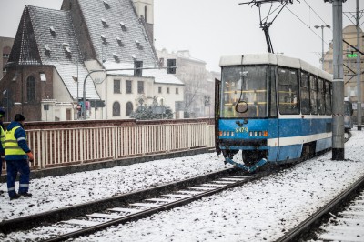 Wrocław: Zderzenie dwóch tramwajów - 1