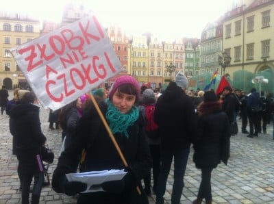 Wrocław: Manifestacja "Feminizm zamiast wojen" (FOTO)