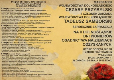 Dni Pionier&oacute;w Osadnictwa na Ziemiach Odzyskanych