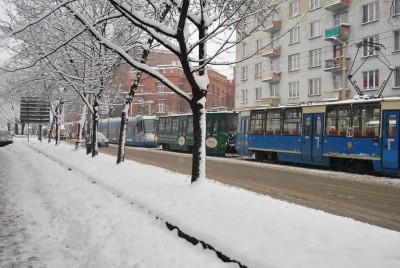 Dolny Śląsk pod śniegiem, sparaliżowany Wrocław (Zobacz) - 9