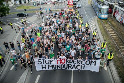 Marsz przeciwko brutalności policji we Wrocławiu [GALERIA]