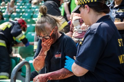 Terroryści na stadionie: Bardzo realistyczne ćwiczenia we Wrocławiu [WIDEO] - 6
