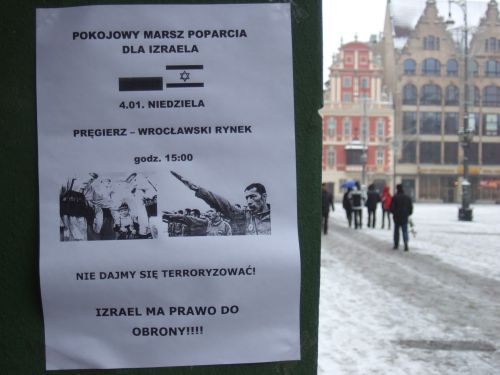 Demonstracja we Wrocławiu: "Izrael ma prawo się bronić"