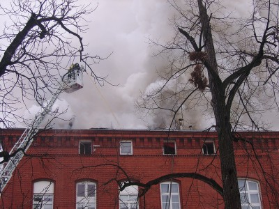 Pożar w centrum Legnicy (Zobacz) - 2