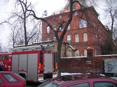 Pożar w centrum Legnicy (Zobacz) - 3