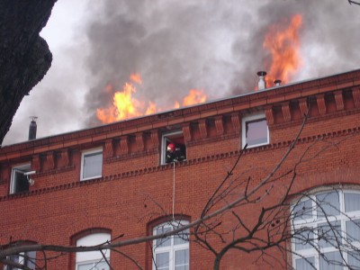 Pożar w centrum Legnicy (Zobacz) - 4