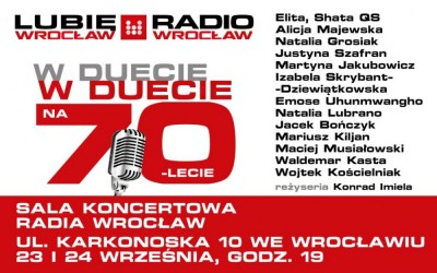 W duecie na 70-lecie! Jubileuszowy koncert w Radiu Wrocław
