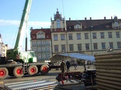 Wrocław: przygotowania do imprezy sylwestrowej (Zobacz) - 1