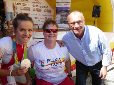 Jelenia Góra wita Maję Włoszczowską [ZDJĘCIA] - 45
