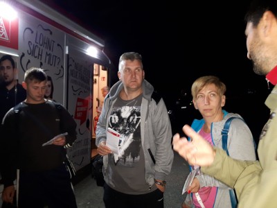 Polsko - niemiecki protest związkowców z fabryki mebli - 3