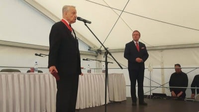 Uroczystości związane z 1050-leciem chrztu Polski na szczycie Ślęży - 14