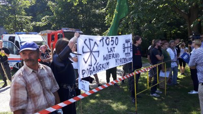 Uroczystości związane z 1050-leciem chrztu Polski na szczycie Ślęży - 6