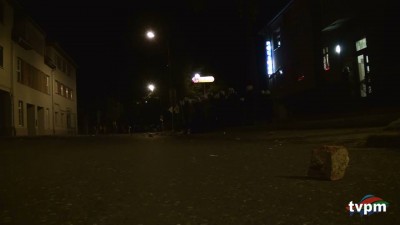 Zamieszki przed komisariatem w Miliczu - 1