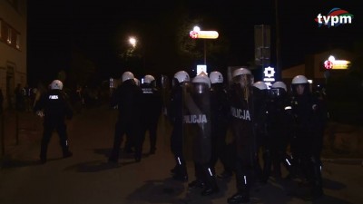 Zamieszki przed komisariatem w Miliczu - 2