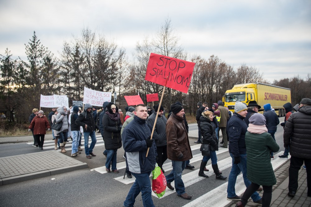 Protest w Środzie Śląskiej. Mieszkańcy nie chcą inwestycji