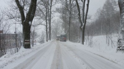 Zamknięta droga dla ciężarówek na odcinku Harrachov - Tanvald