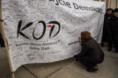 Manifestacja opozycji przed Urzędem Wojewódzkim - 9
