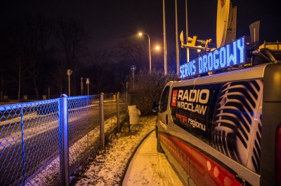 Wiadomości drogowe Radia Wrocław z remontowanej Ołtaszyńskiej - 1