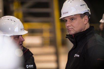 Prezydent Andrzej Duda uruchomił piec w Hucie Miedzi Głogów (zdjęcia) - 5