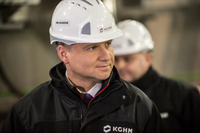 Prezydent Andrzej Duda uruchomił piec w Hucie Miedzi Głogów (zdjęcia) - 7