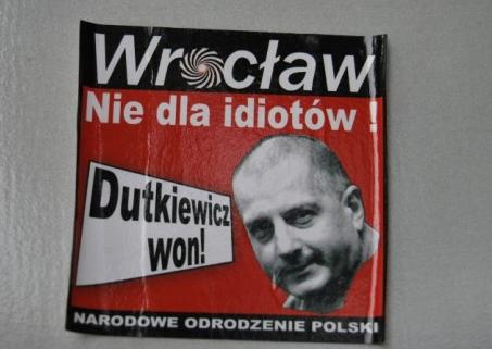 "Wrocław nie dla idiotów - Dutkiewicz won!" (Posłuchaj)  - Fot. Radio Wrocław