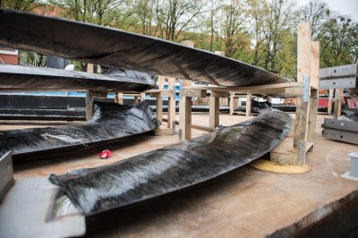 Wrocław: Transport gigantycznej rzeźby na wyspę Daliową - 1