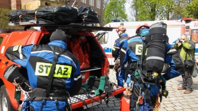 Legnica: Kłęby dymu na wieży Zamku Piastowskiego [ZDJĘCIA]