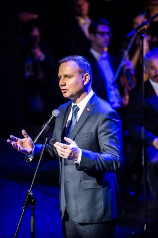 Prezydent Andrzej Duda i minister kultury Piotr Gliński na obchodach 200-lecia Ossolineum - 7
