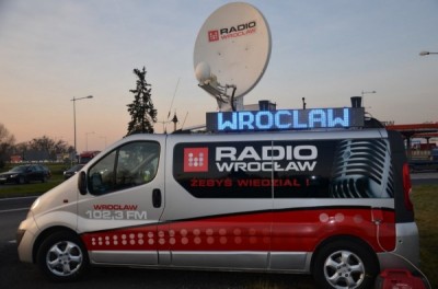 Wiadomości drogowe Radia Wrocław z Węzła Bielany