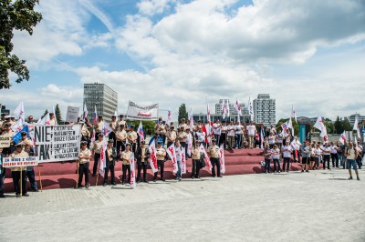 "Nie lejcie wody, dajcie pieniądze" - pikieta we Wrocławiu - 6
