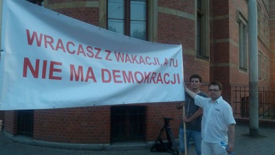 Wrocław: Demonstracja przeciwko reformie sądownictwa  - 0