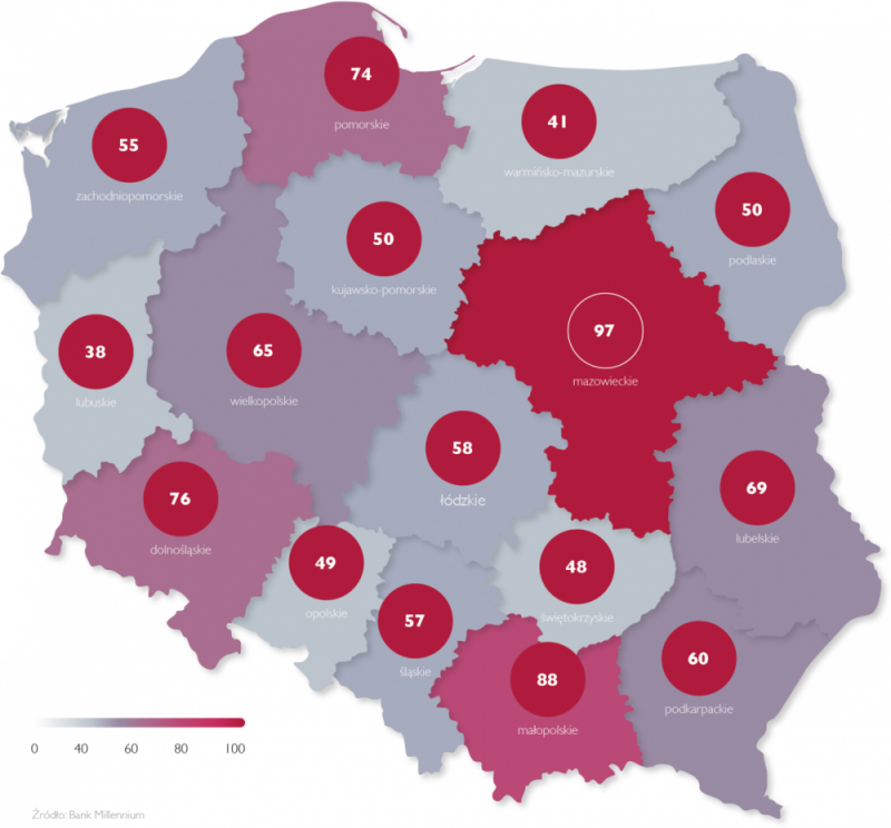 Znamy najbardziej innowacyjne województwa w Polsce. Dolnośląskie na podium - 