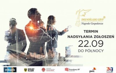 Dolnośląski Gryf-Nagroda Gospodarcza: Zgłoszenia tylko do p&oacute;łnocy [SPRAWDŹ]