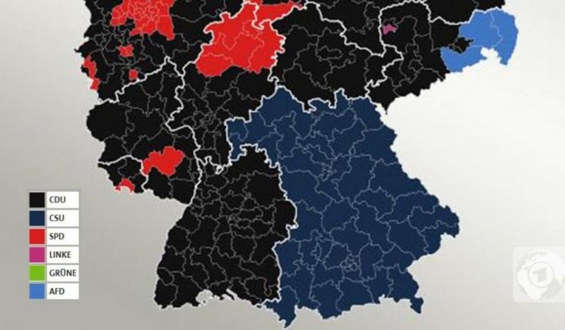 Wyniki wyborów w Niemczech: AfD wygrywa przy granicy z Dolnym Śląskiem - Tagesschau/ARD/Twitter
