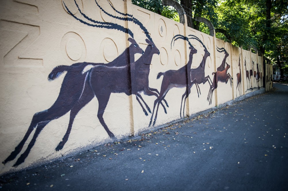 Wrocław: Odsłonięto odnowiony mural na ogrodzeniu wrocławskiego zoo 
